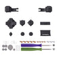 eXtremeRate Custom Replacement Full Set Buttons for Gameboy Advance SP GBA SP Console - Dark Gray