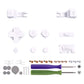 eXtremeRate Custom Replacement Full Set Buttons for Gameboy Advance SP GBA SP Console - White