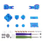eXtremeRate Custom Replacement Full Set Buttons for Gameboy Advance SP GBA SP Console - Chameleon Purple Blue