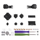 eXtremeRate Custom Replacement Full Set Buttons for Gameboy Advance SP GBA SP Console - Black