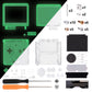eXtremeRate IPS Ready Upgraded Replacement Full Set Shells with Buttons for Gameboy Advance SP GBA SP, Compatible with Both IPS & Standard LCD - Glow in Dark - Green eXtremeRate