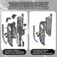 eXtremeRate DIY Replacement Full Set Shell Case with Buttons for Joycon 2 of Nintendo Switch 2 - Deluxe Version - Clear Slate Black
