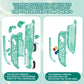 eXtremeRate DIY Replacement Full Set Shell Case with Buttons for Joycon 2 of Nintendo Switch 2 - Deluxe Version - Emerald Green