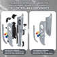 eXtremeRate DIY Replacement Full Set Shell Case with Buttons for Joycon 2 of Nintendo Switch 2 - Deluxe Version - New Hope Gray