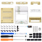 eXtremeRate AiryDocky DIY Kit Replacement Shell Case for Nintendo Switch Dock - Glow in Dark - Totem of Kingdom White eXtremeRate