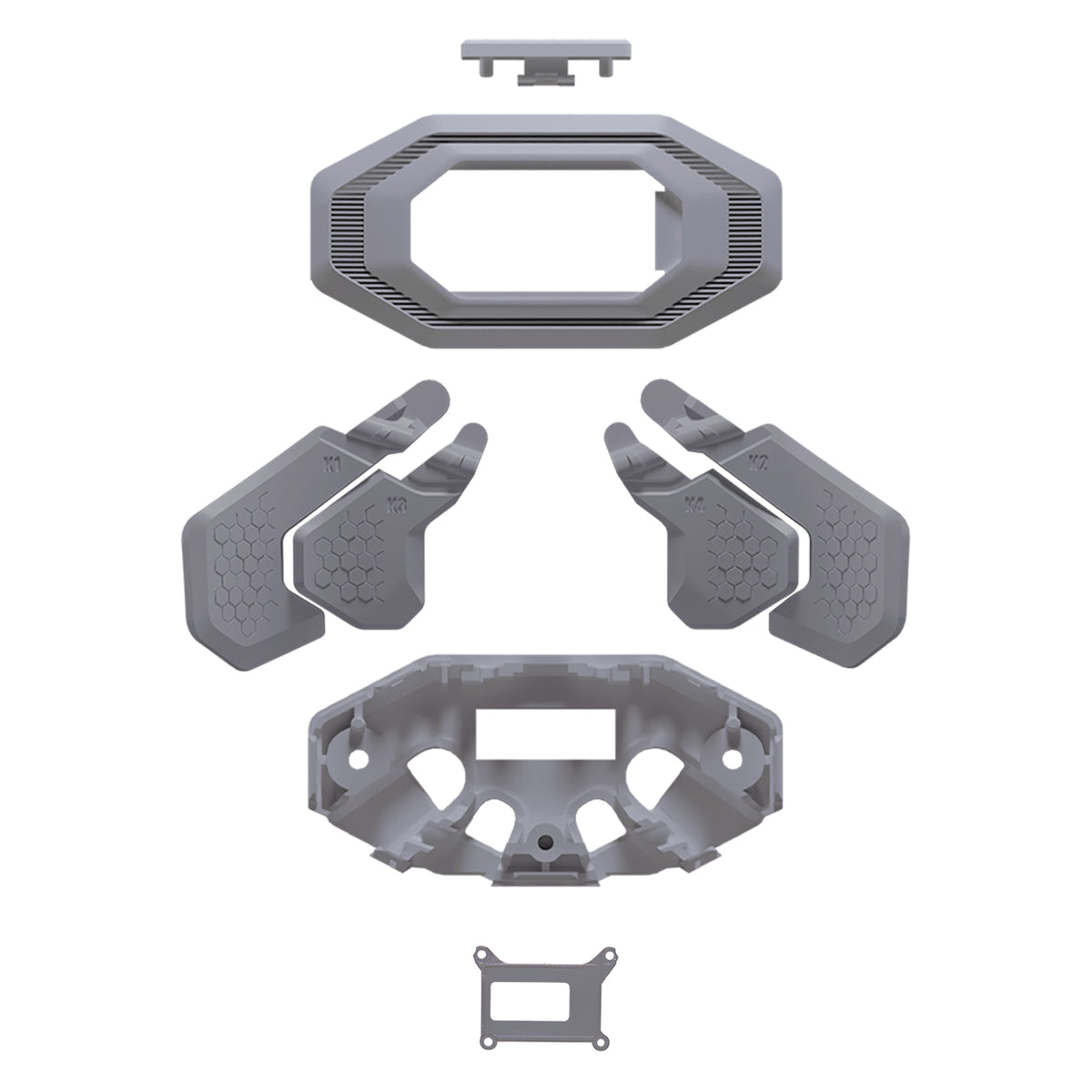 eXtremeRate Replacement K1 K2 K3 K4 Back Paddles for eXtremeRate BEYOND Back Paddles Kit, Compatible with PS5 Edge Controller - New Hope Gray