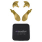 eXtremeRate Replacement Interchangeable 4PCS Metal Back Paddles for PS5 Edge Controller - Metallic Hero Gold