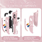 eXtremeRate DIY Replacement Full Set Shell Case with Buttons for Joycon 2 of Nintendo Switch 2 - Essence Version - Cherry Blossoms Pink