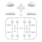 eXtremeRate Dpad Version Replacement Full Set Buttons for Joycon of Switch (D-pad ONLY Fits for eXtremeRate D-pad Shell for Joycon) - White eXtremeRate