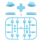 eXtremeRate Dpad Version Replacement Full Set Buttons for Joycon of Switch (D-pad ONLY Fits for eXtremeRate D-pad Shell for Joycon) - Heaven Blue eXtremeRate