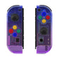 eXtremeRate Replacement Full Set Shell Case with Buttons for Joycon of NS Switch - Gradient Translucent Bluebell