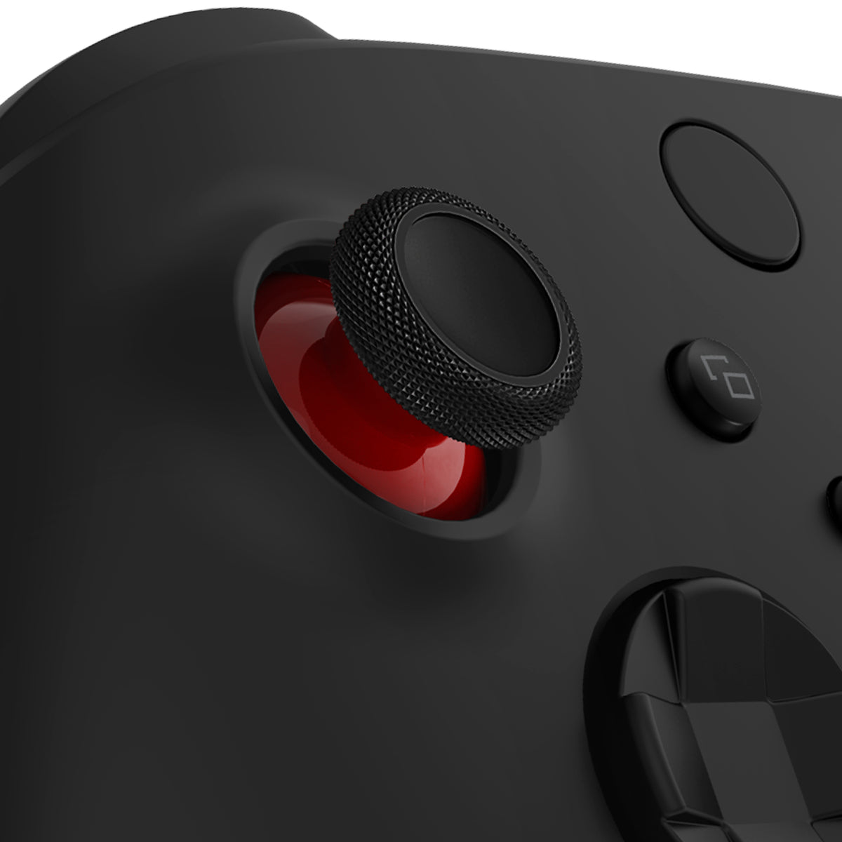 eXtremeRate Retail Carmine Red & Black Replacement Thumbsticks for Xbox Series X/S Controller & Xbox One Standard Controller & Xbox One X/S & Xbox One Elite Controller - JX3431