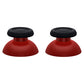 eXtremeRate Retail Carmine Red & Black Dual-Color Replacement Thumbsticks for PS5 Controller, Custom Analog Stick Joystick Compatible with PS5, for PS4 All Model Controller - JPF633