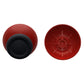 eXtremeRate Retail Carmine Red & Black Dual-Color Replacement Thumbsticks for PS5 Controller, Custom Analog Stick Joystick Compatible with PS5, for PS4 All Model Controller - JPF633