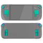 eXtremeRate Retail Chameleon Green Purple Replacement Full Set Buttons for Steam Deck Console - JESDP006