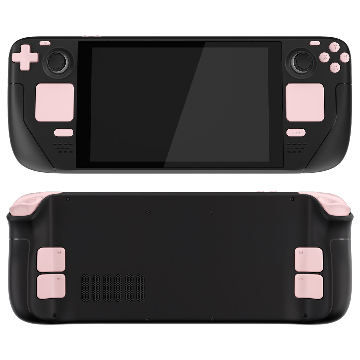 eXtremeRate Retail Cherry Blossoms Pink Replacement Full Set Buttons for Steam Deck Console - JESDP007