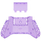 eXtremeRate Retail Clear Atomic Purple Custom Bottom Shell with Battery Cover for Xbox Series S/X Controller, DIY Replacement Backplate Cover for Xbox Core Controller Model 1914 - Controller & Side Rails NOT Included - BX3M505