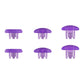 eXtremeRate Retail Clear Atomic Purple Replacement Swappable Thumbsticks for PS5 Edge Controller, Custom Interchangeable Analog Stick Joystick Caps for PS5 Edge Controller - Controller & Thumbsticks Base NOT Included - P5J102