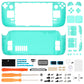 eXtremeRate Retail Clear Emerald Green Custom Full Set Shell with Buttons for Steam Deck Console