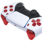 eXtremeRate Replacement Full Set Buttons Compatible with PS5 Controller BDM-030/040 - Clear Red eXtremeRate