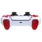 eXtremeRate Replacement Full Set Buttons Compatible with PS5 Controller BDM-030/040 - Clear Red eXtremeRate