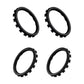 eXtremeRate Custom Accent Rings for eXtremeRate ASR Version Shell, Compatible with Xbox Series X/S Controller & Xbox One Elite (Model 1698) & Elite Series 2 (Model 1797 and Core Model 1797) Controller - Black eXtremeRate