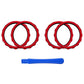 eXtremeRate Custom Accent Rings for eXtremeRate ASR Version Shell, Compatible with Xbox Series X/S Controller & Xbox One Elite (Model 1698) & Elite Series 2 (Model 1797 and Core Model 1797) Controller - Chrome Red eXtremeRate