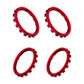 eXtremeRate Custom Accent Rings for eXtremeRate ASR Version Shell, Compatible with Xbox Series X/S Controller & Xbox One Elite (Model 1698) & Elite Series 2 (Model 1797 and Core Model 1797) Controller - Chrome Red eXtremeRate