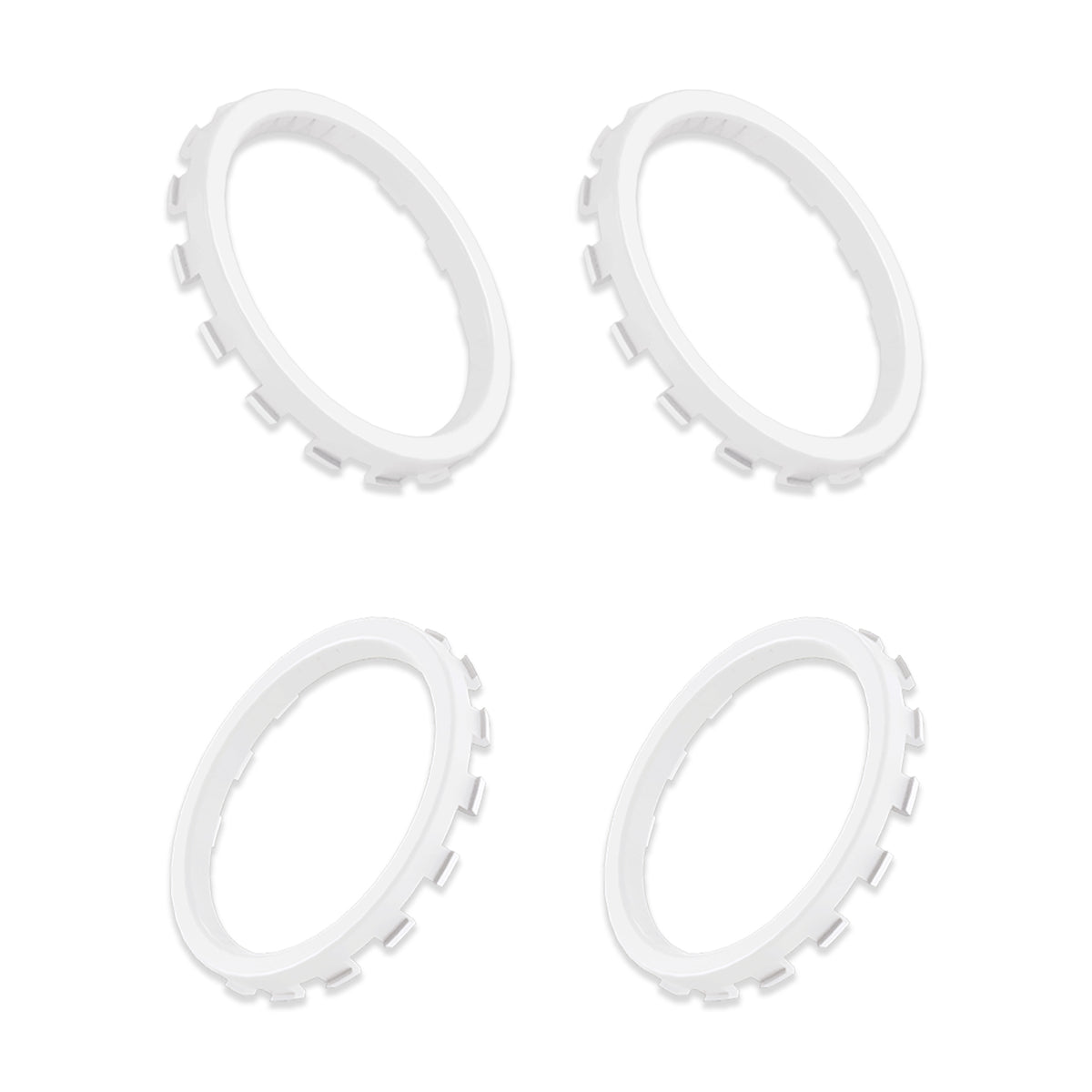 eXtremeRate Custom Accent Rings for eXtremeRate ASR Version Shell, Compatible with Xbox Series X/S Controller & Xbox One Elite (Model 1698) & Elite Series 2 (Model 1797 and Core Model 1797) Controller - White eXtremeRate