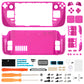 Custom Full Set Shell with Buttons for Steam Deck Console - Clear Candy Pink eXtremeRate