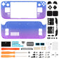 Custom Full Set Shell with Buttons for Steam Deck Console - Gradient Translucent Bluebell eXtremeRate