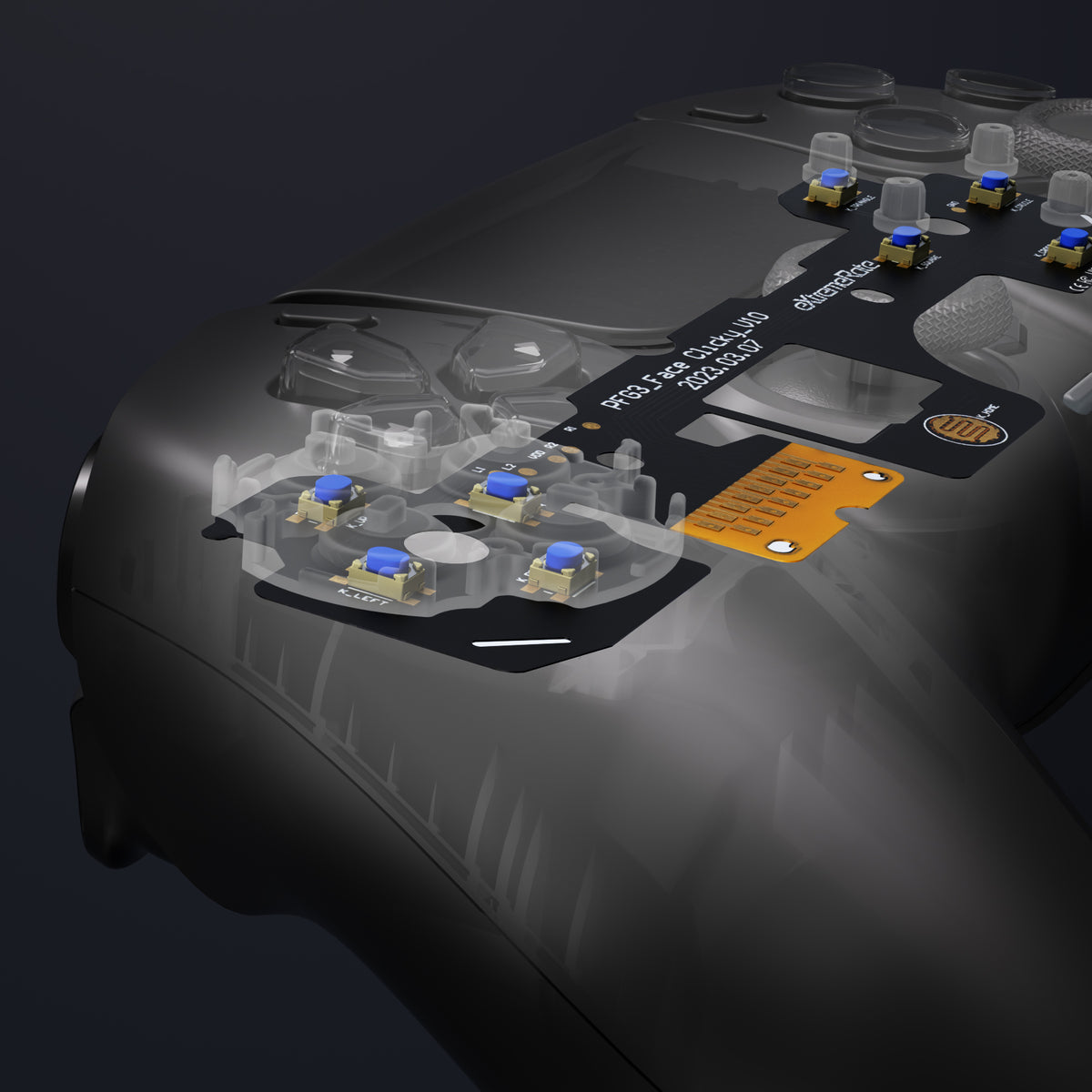 eXtremeRate Retail Custom Tactile Dpad & Action Buttons Face Clicky Kit V3 for ps5 Controller BDM-030