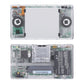 eXtremeRate Replacement Full Housing Shell & Buttons with Screen Lens for Nintendo DS Lite NDSL - Transparent Clear