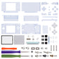 eXtremeRate Replacement Full Housing Shell & Buttons with Screen Lens for Nintendo DS Lite NDSL - Clear Glacier Blue