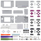 eXtremeRate Replacement Full Housing Shell & Buttons with Screen Lens for Nintendo DS Lite NDSL - Classic 1989 GB DMG-01