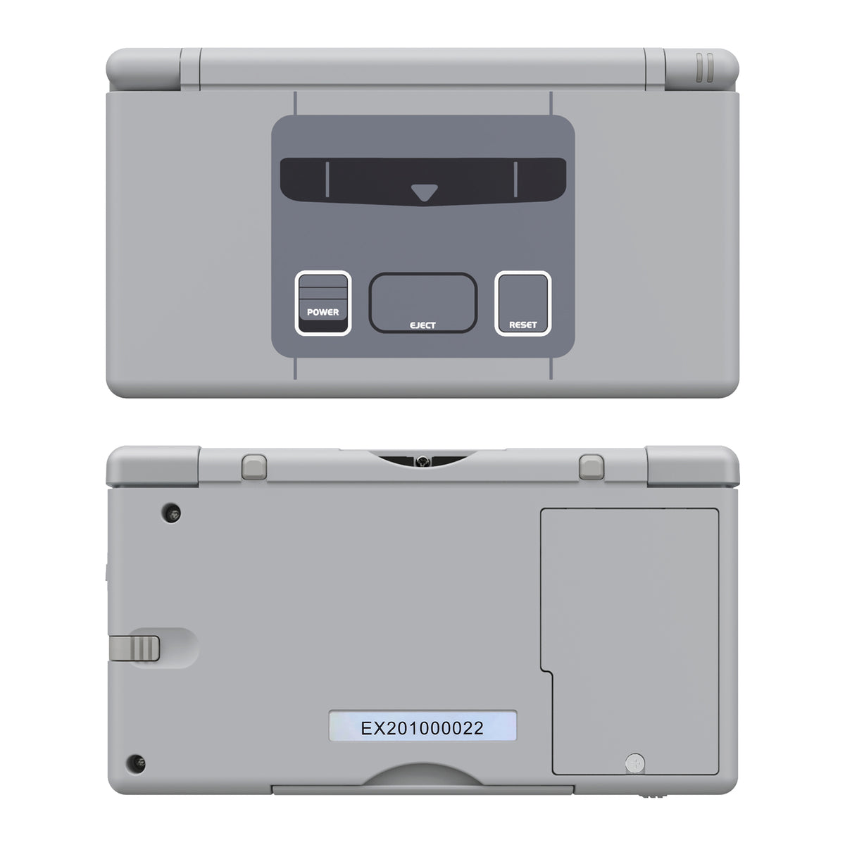 eXtremeRate Replacement Full Housing Shell & Buttons with Screen Lens for Nintendo DS Lite NDSL - SFC SNES Classic EU Style