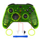 eXtremeRate Replacement Front Housing Shell Case with Accent Rings for Xbox One Elite Series 2 & Elite 2 Core Controller (Model 1797) - Clear Lime Green