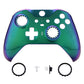 Chameleon Green Purple Faceplate Cover, Glossy Front Housing Shell Case Replacement Kit for Xbox One Elite Series 2 Controller (Model 1797 and Core Model 1797) - Thumbstick Accent Rings Included - ELP302 eXtremeRate