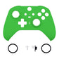 Green Soft Touch Grip Faceplate Cover, Front Housing Shell Case Replacement Kit for Xbox One Elite Series 2 Controller (Model 1797 and Core Model 1797) - Thumbstick Accent Rings Included - ELP306 eXtremeRate