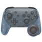 eXtremeRate Octagonal Gated Sticks Design Replacement Full Set Shell Faceplate Backplate Handles for Nintendo Switch Pro - Clear Glacier Blue