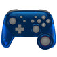 eXtremeRate Octagonal Gated Sticks Design Replacement Full Set Shell Faceplate Backplate Handles for Nintendo Switch Pro - Clear Blue