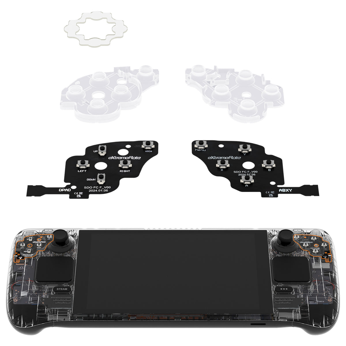 eXtremeRate Strong Version Face Clicky Kit for Steam Deck OLED