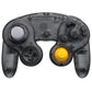 eXtremeRate Replacement  Faceplate Backplate with Buttons for Nintendo GameCube Controller NGC - Clear Black eXtremeRate