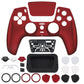 eXtremeRate LUNA Redesigned Replacement Front Shell with Touchpad Compatible with PS5 Controller BDM-010/020/030/040/050/060 - Scarlet Red