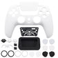 eXtremeRate LUNA Redesigned Replacement Front Shell with Touchpad Compatible with PS5 Controller BDM-010/020/030/040/050/060 - White