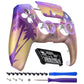 eXtremeRate LUNA Redesigned Replacement Front Shell with Touchpad Compatible with PS5 Controller BDM-010/020/030/040/050/060 - Neon Miami