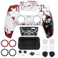 eXtremeRate LUNA Redesigned Replacement Front Shell with Touchpad Compatible with PS5 Controller BDM-010/020/030/040/050/060 - Blood Zombie