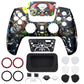 eXtremeRate LUNA Redesigned Replacement Front Shell with Touchpad Compatible with PS5 Controller BDM-010/020/030/040/050/060 - Scary Party