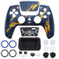 eXtremeRate LUNA Redesigned Replacement Front Shell with Touchpad Compatible with PS5 Controller BDM-010/020/030/040/050 - Glow in Dark Mecha - Orange