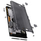 eXtremeRate Replacement DIY Rear Back Plate for Nintendo Switch 2 Handheld Console  (Without Kickstand) - Clear Slate Black